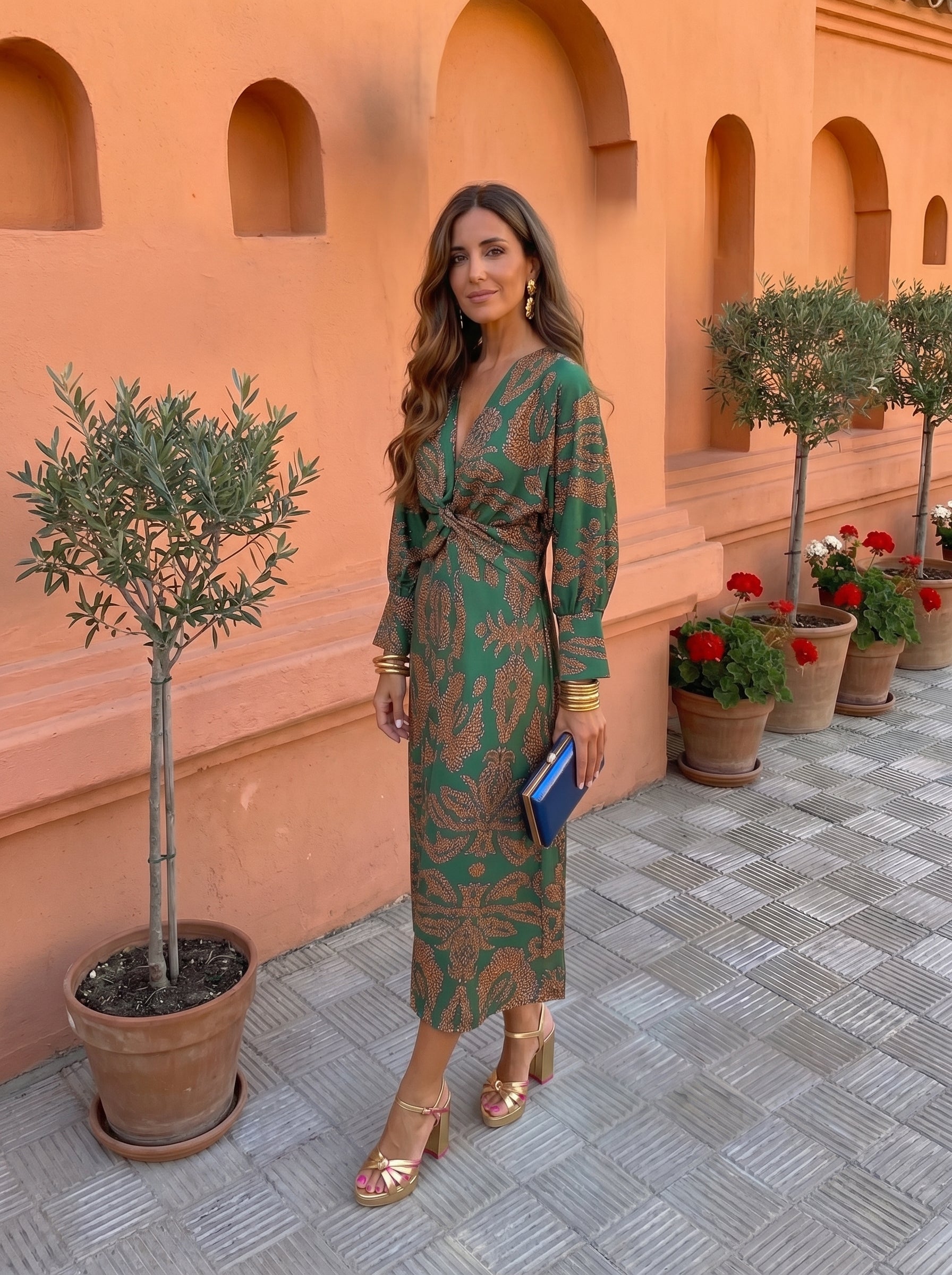 Silvia™ | Vestito midi con stampa