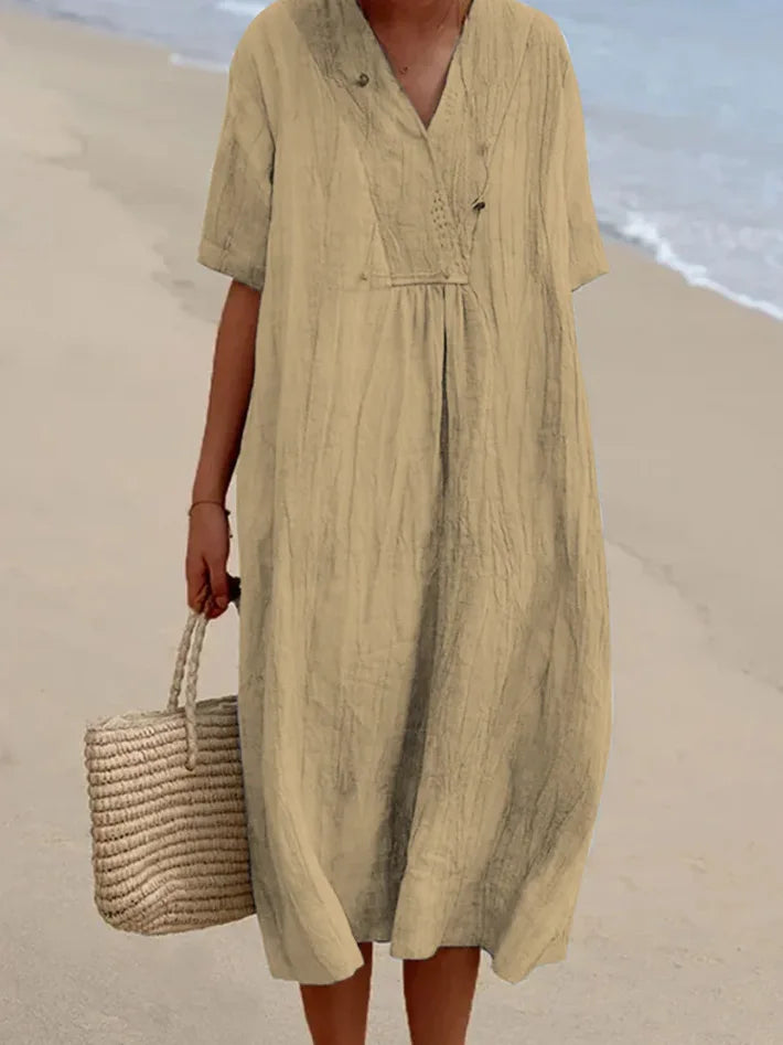Silvana™ | Maxi Dress Testurizzato Relaxed