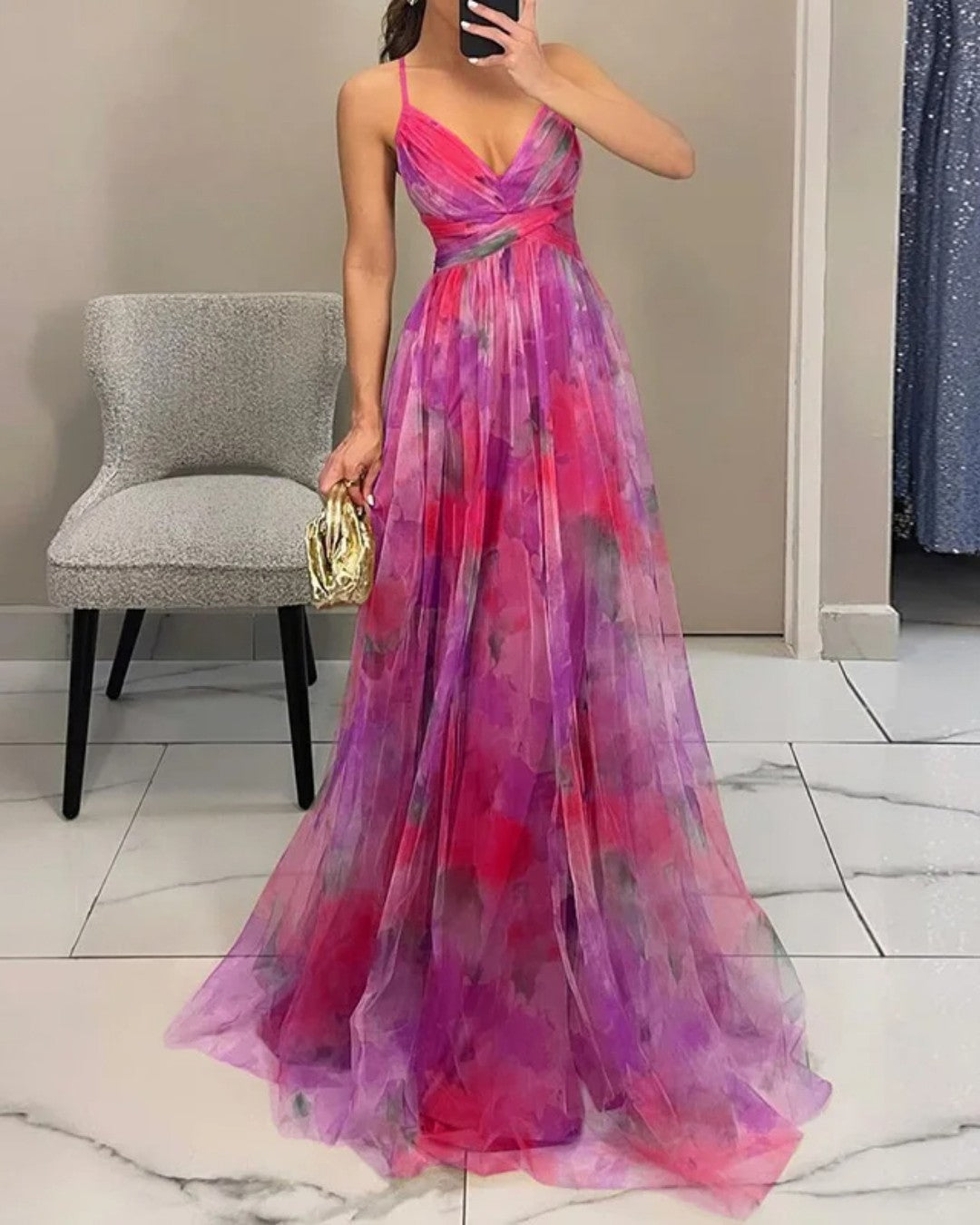 La Luce| Abito Maxi Eleganza Floreale