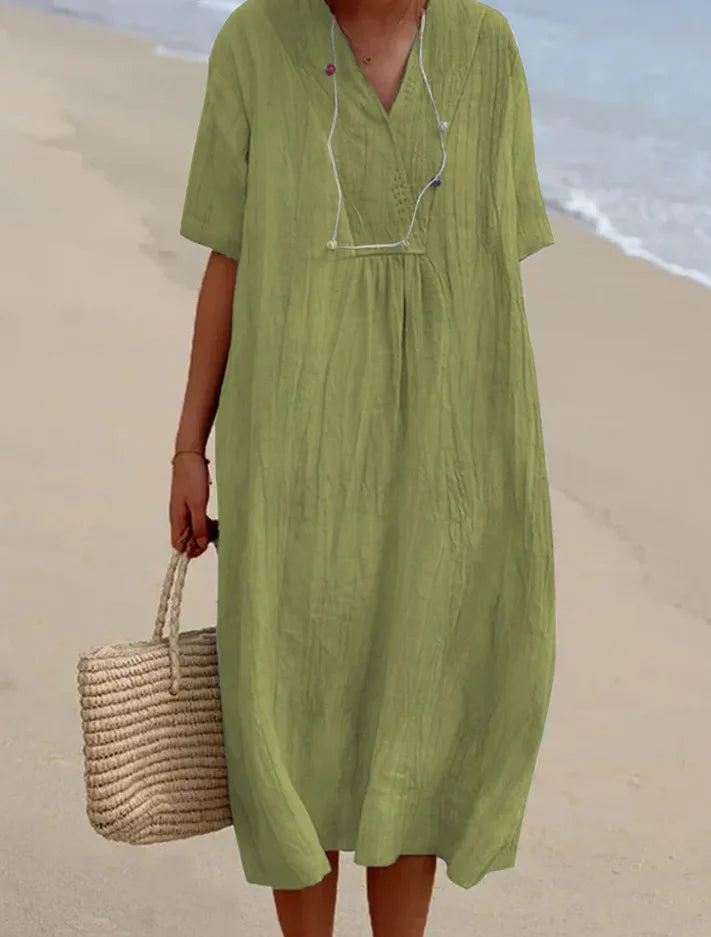 Silvana™ | Maxi Dress Testurizzato Relaxed