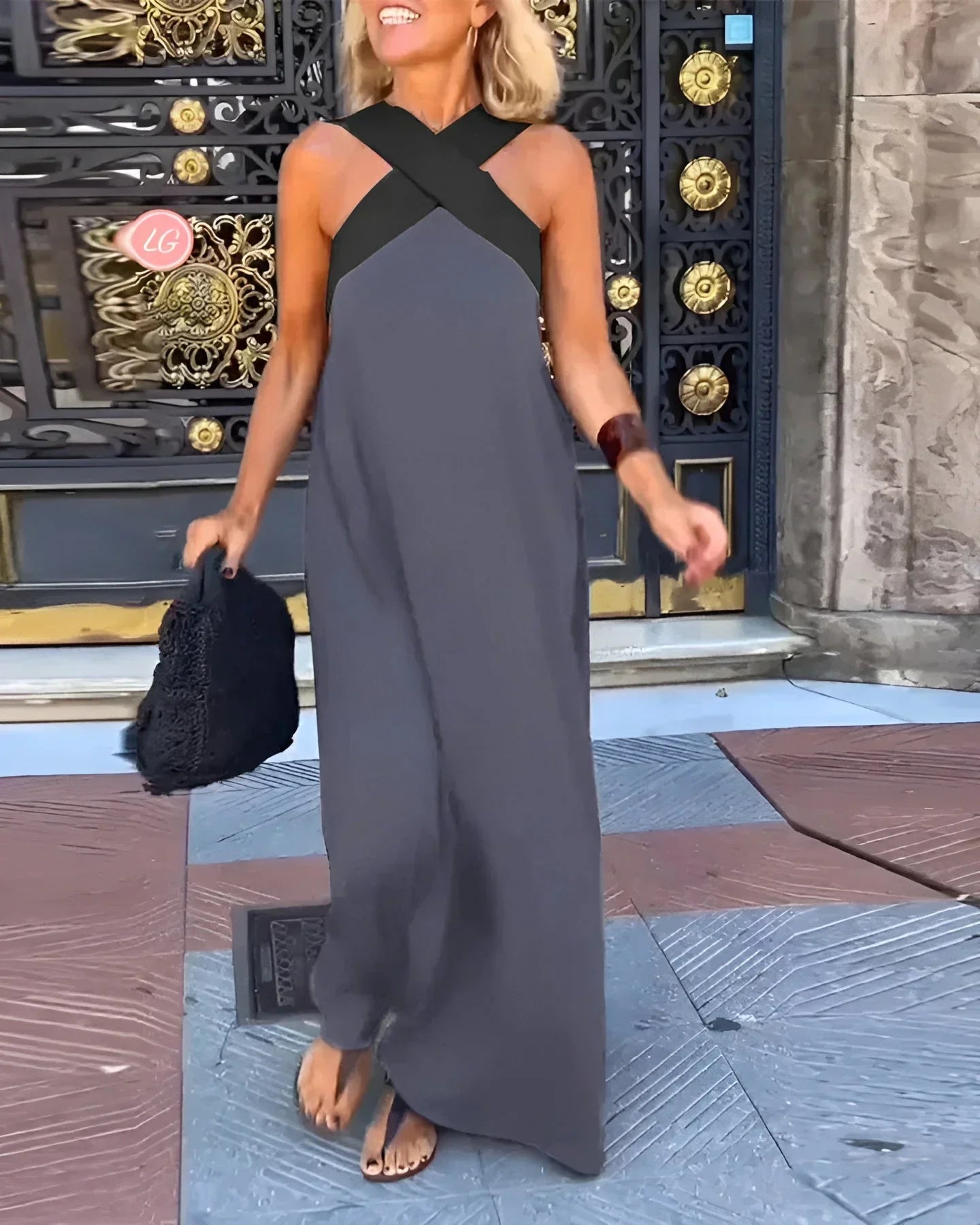 Quirine™ | Abito Maxi con Chiusura a Incrocio