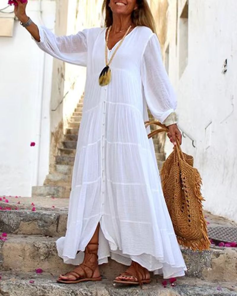 LONERA – Abito Boho dall'Allure Mediterranea