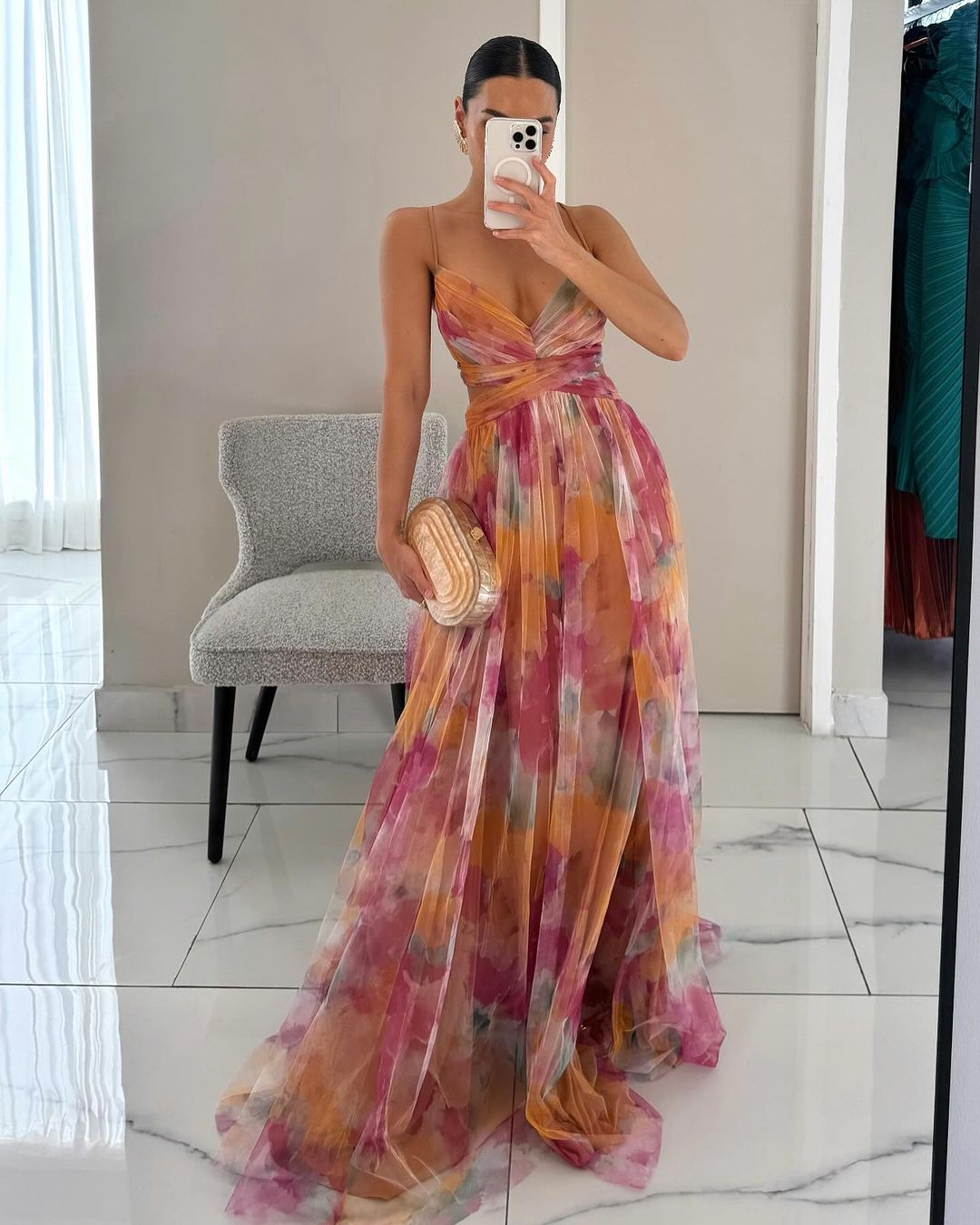 La Luce| Abito Maxi Eleganza Floreale