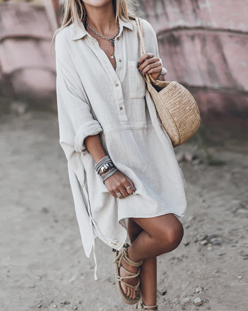 DALIA – Abito Camicia Chic dal Taglio Raffinato