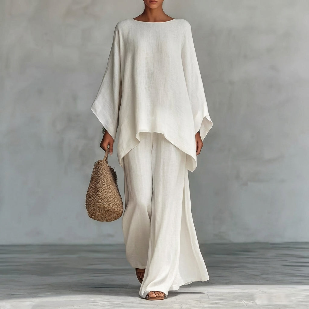 Albina | Completo di Due Pezzi con maniche lunghe e pantaloni larghi