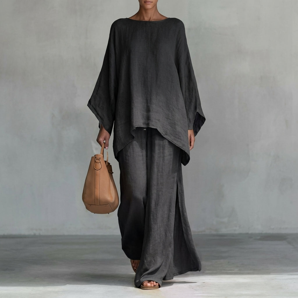 Albina | Completo di Due Pezzi con maniche lunghe e pantaloni larghi