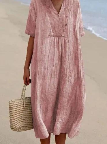 Silvana™ | Maxi Dress Testurizzato Relaxed