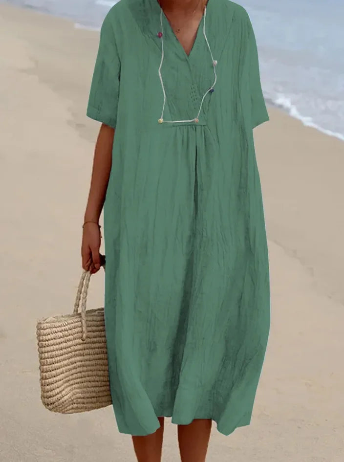 Silvana™ | Maxi Dress Testurizzato Relaxed