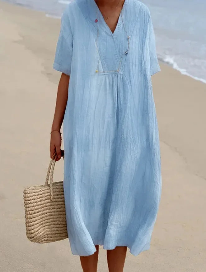 Silvana™ | Maxi Dress Testurizzato Relaxed