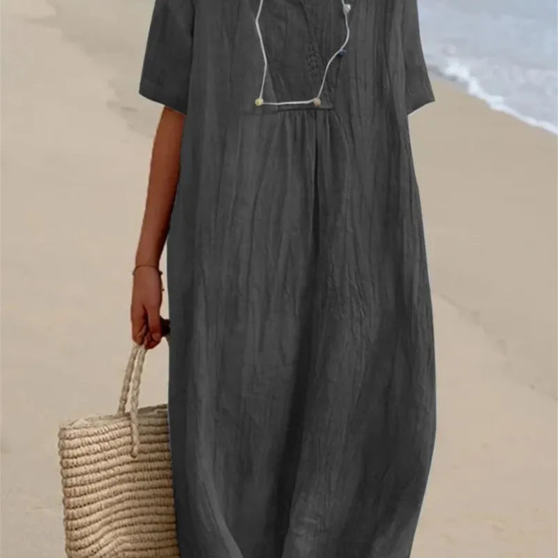 Silvana™ | Maxi Dress Testurizzato Relaxed