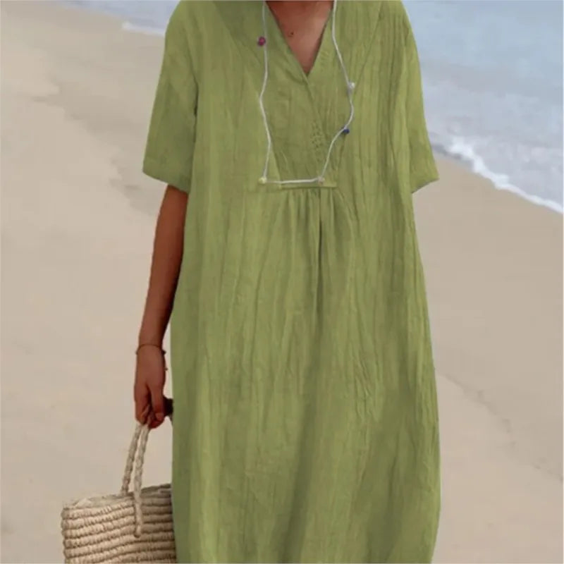 Silvana™ | Maxi Dress Testurizzato Relaxed