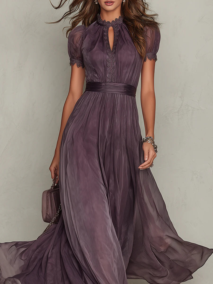Amara | Vestito Maxi in Chiffon Fluido