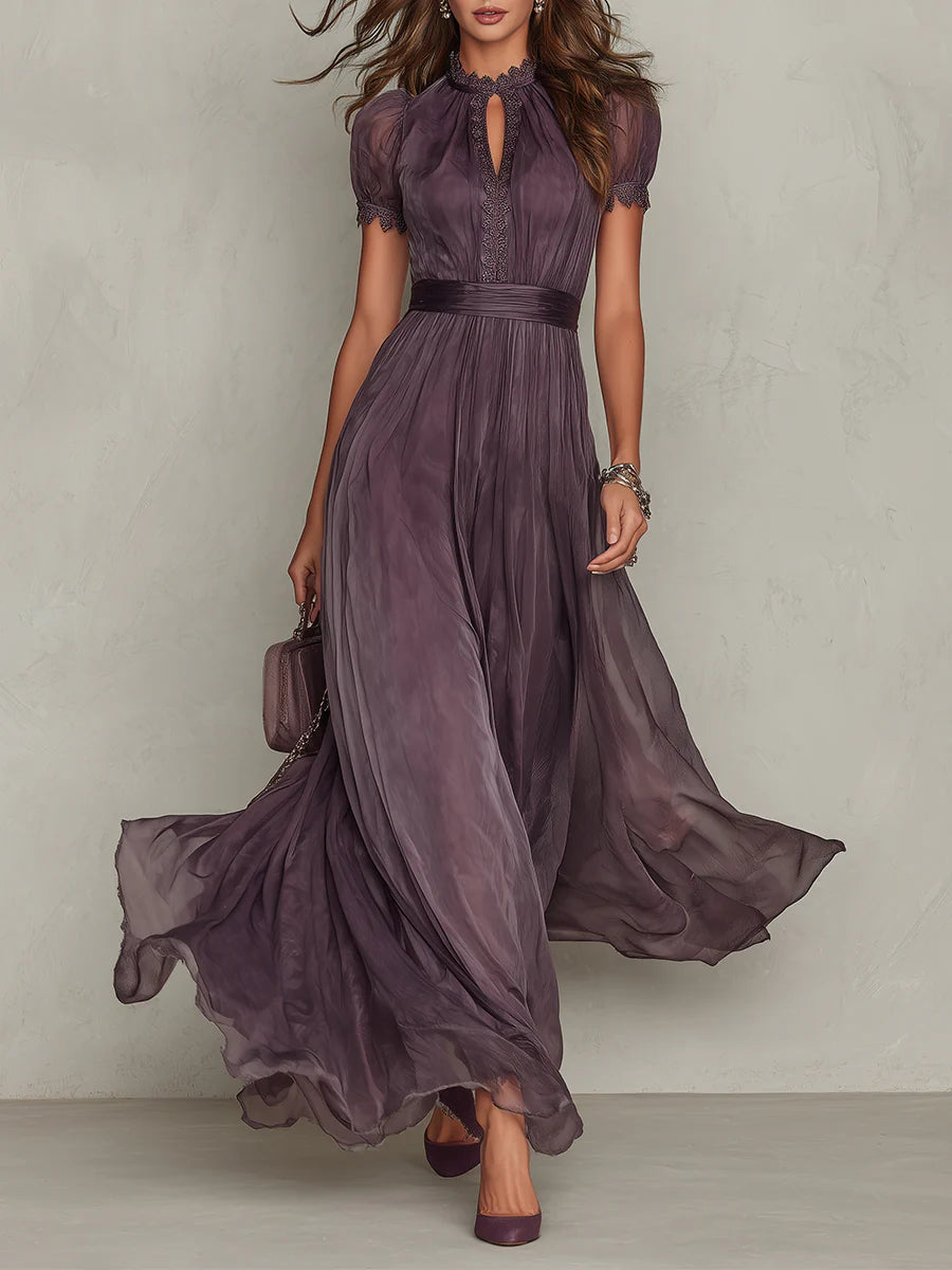 Amara | Vestito Maxi in Chiffon Fluido