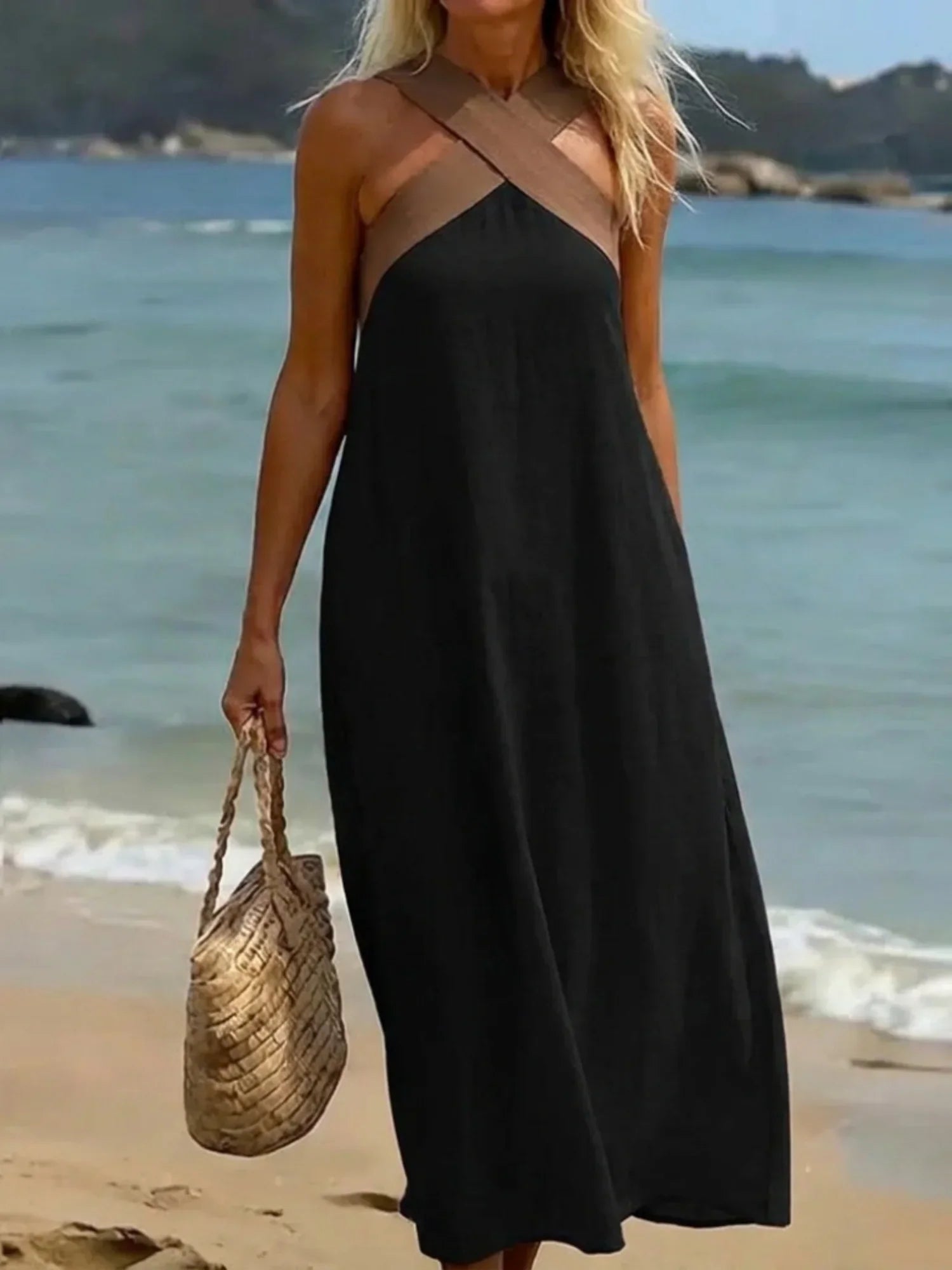 Quirine™ | Abito Maxi con Chiusura a Incrocio